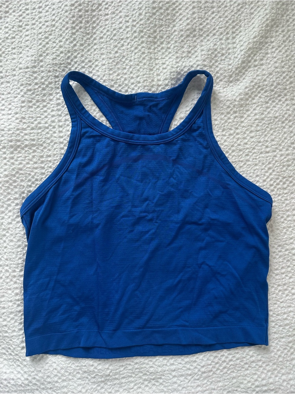 Lululemon Blue Racerback Crop Tank Top - Women's